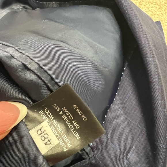 Peter Millar Men's Plaid Navy Blue Sport Coat Wool Blazer Sz 48R - Picture 11 of 11